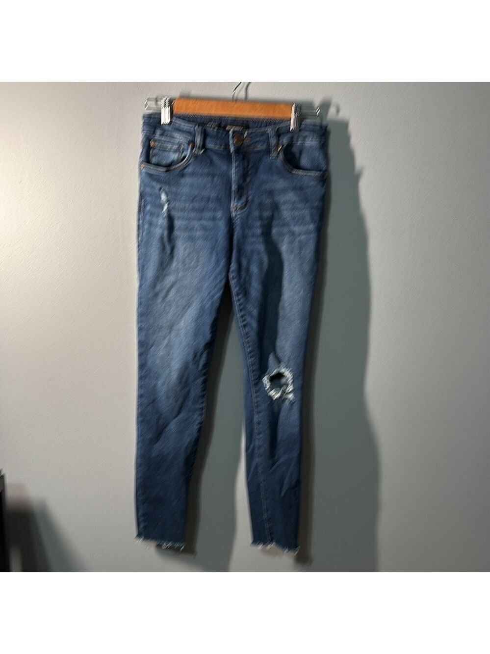 See Thru Soul Jeans Womens Size 27‎ Size 4 Blue High Rise Ankle Skinny